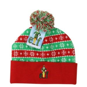 Elf Christmas toboggan knit cap Black Friday deal
